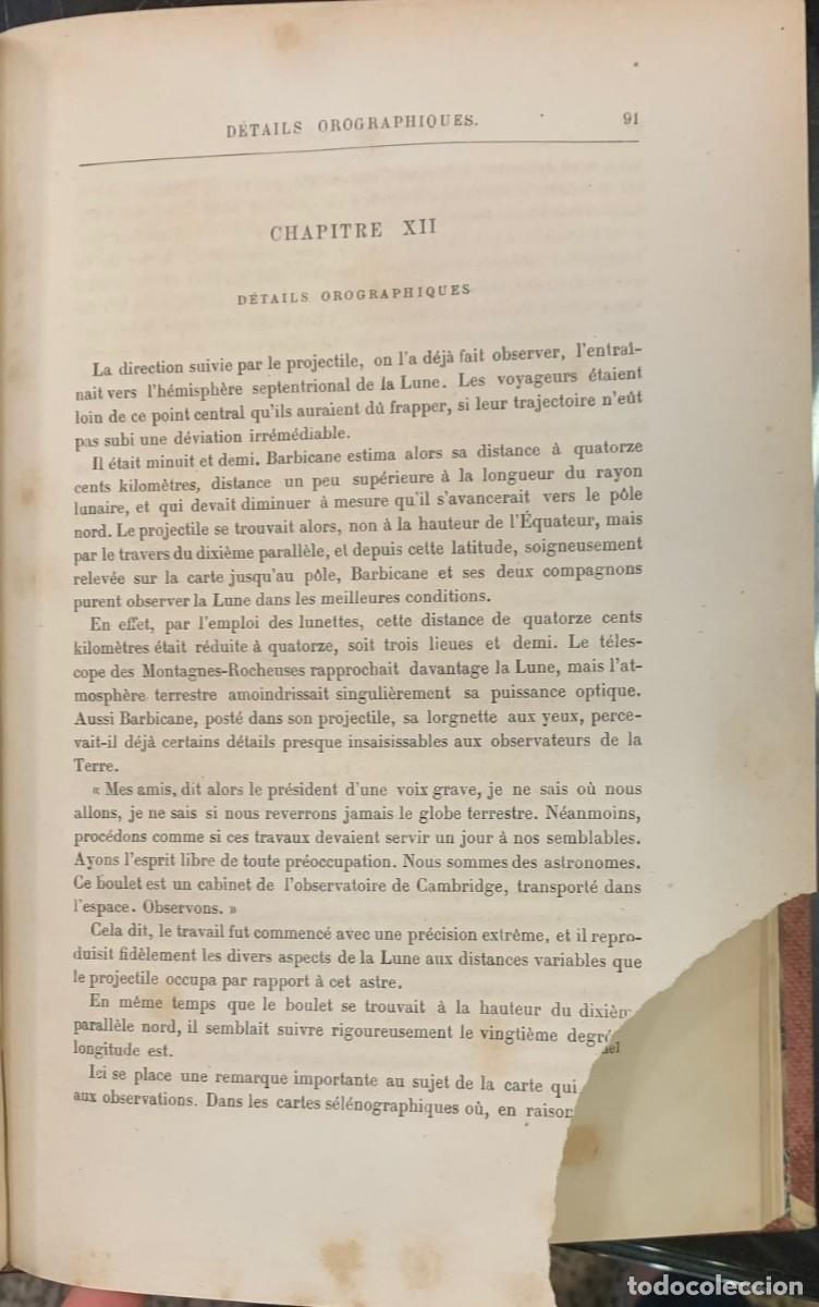 Libros antiguos: Autour de la Lune. Jules Verne - Foto 4