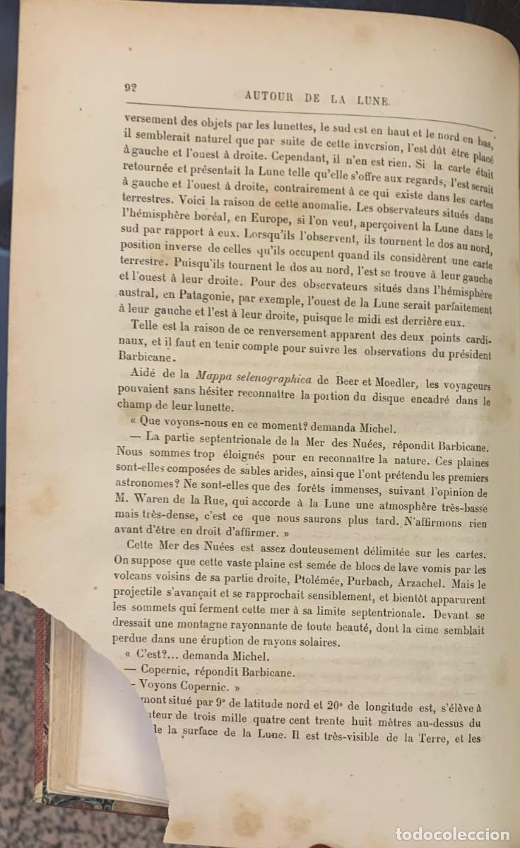 Libros antiguos: Autour de la Lune. Jules Verne - Foto 5
