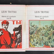Libros antiguos: LEON TROTSKI . HISTORIA DE LA REVOLUCION RUSA VOL I Y II.
