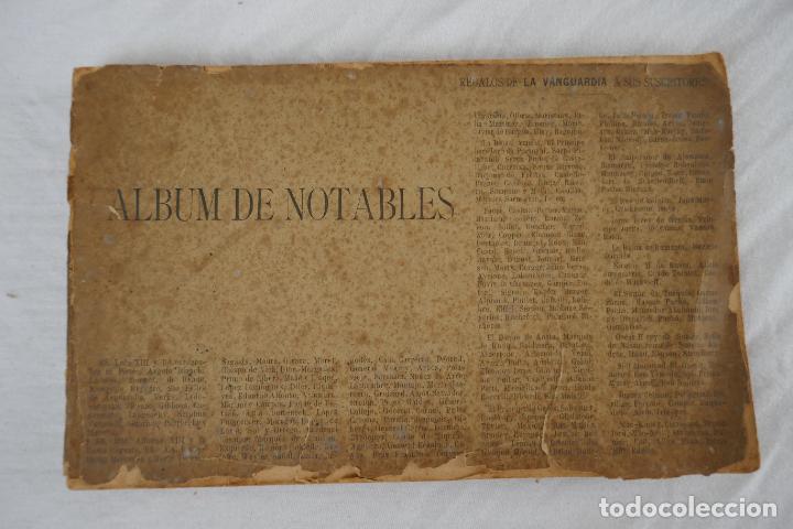Libros antiguos: ALBUM DE NOTABLES. LA VANGUARDIA. - Foto 3