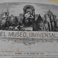 Libros antiguos: EL MUSEO UNIVERSAL. MADRID. DESDE EL Nº 1 15 ENERO 1858 AL 24 25 DICIEMBRE 1858. DIFICIL. Lote 401942504
