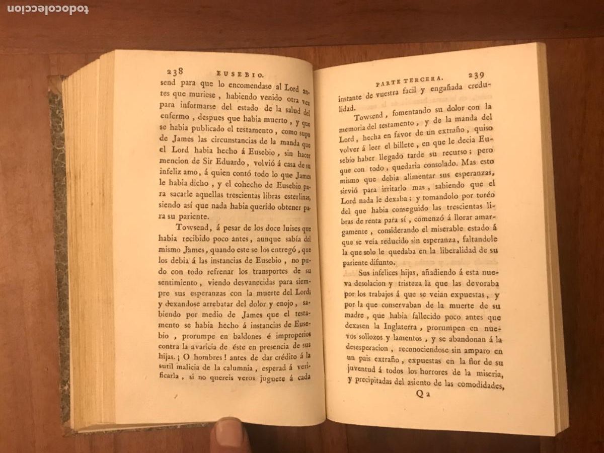 Libros antiguos: Pedro Montegon. El Eusebio. Madrid, 1786. - Foto 4