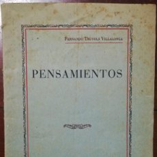 Libros antiguos: PENSAMIENTOS - 1931 - FERNANDO TRUYOLS VILLALONGA - (EPÍLOGO DE J. TOUS Y MAROTO) - PJRB. Lote 402213899