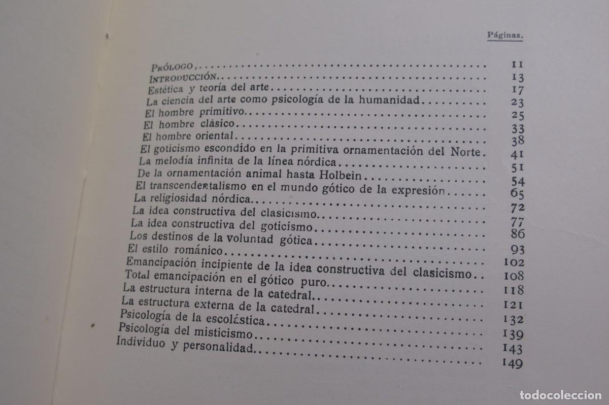 Libros antiguos: 1925. LA ESENCIA DEL ESTILO G&Oacute;TICO. WORREINGER - Foto 3