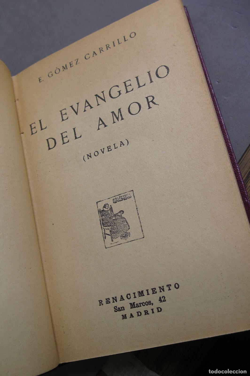 Libros antiguos: El evangelio del amor. G&Oacute;MEZ CARRILLO - Foto 3