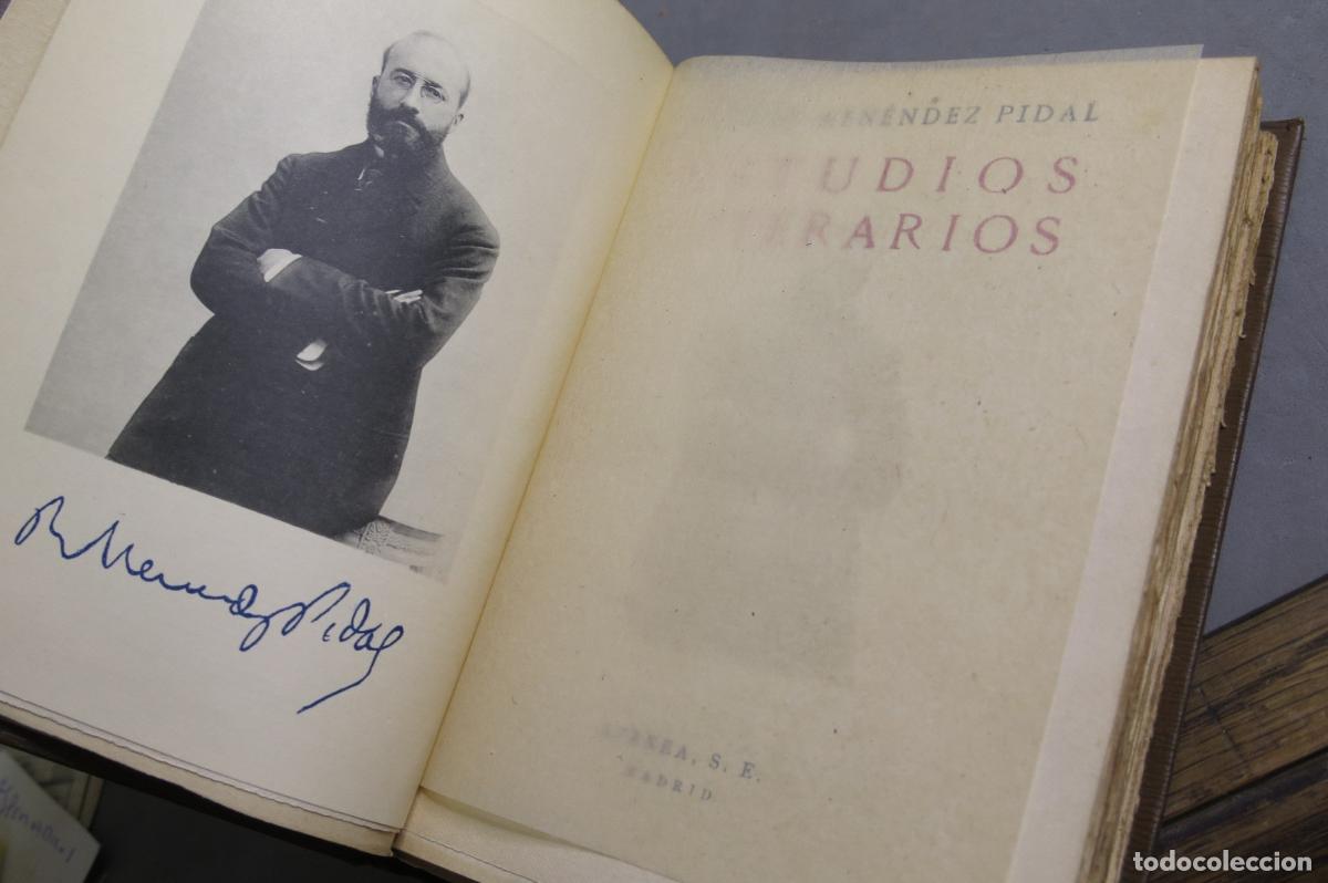 Libros antiguos: Estudios literarios. MEN&Eacute;NDEZ PIDAL - Foto 2