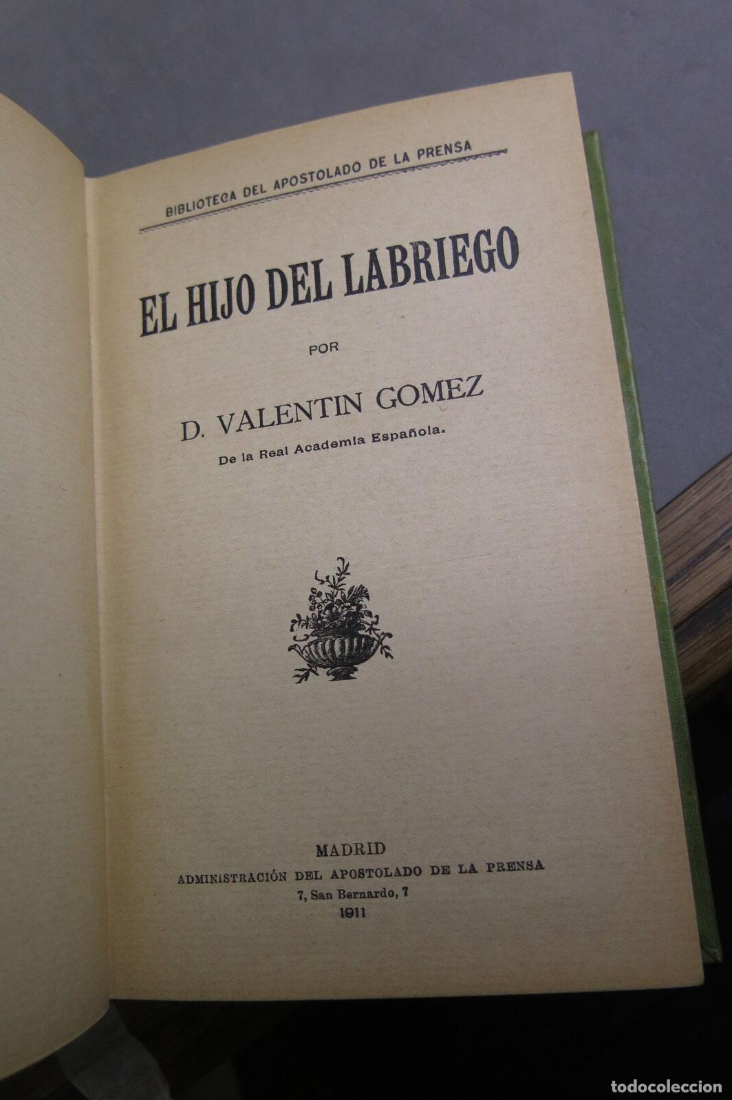 Libros antiguos: El hijo del labriego. G&oacute;mez - Foto 2