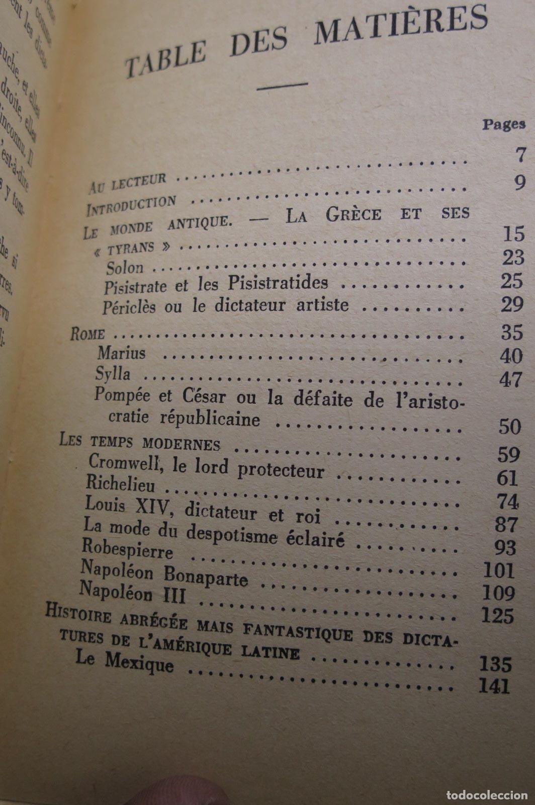 Libros antiguos: Les Dictateurs. BAINVILLE - Foto 3
