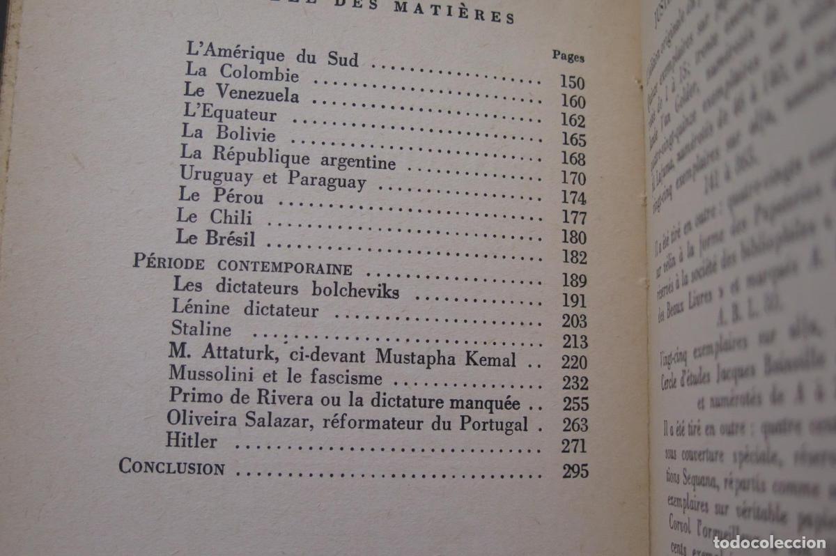 Libros antiguos: Les Dictateurs. BAINVILLE - Foto 4