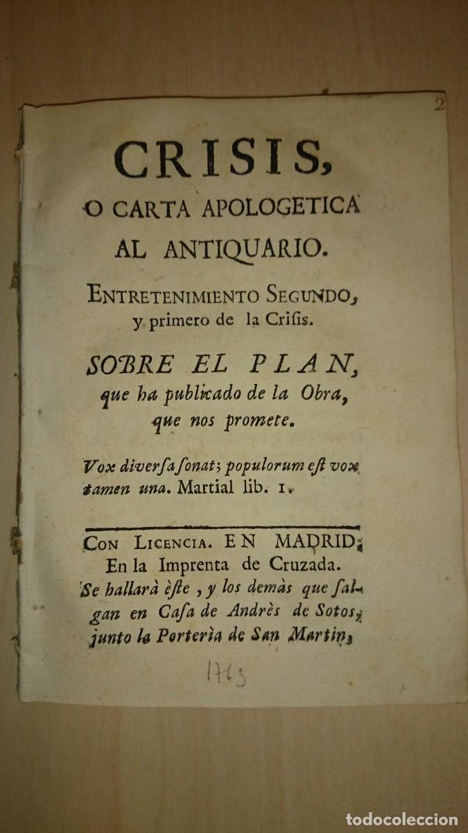 Old books: ANTIQUARIO NOTICIOSO GENERAL DE ESPA&Ntilde;A, Y SUS INDIAS. RAYMUNDO GUISE. VOL. II. 1763