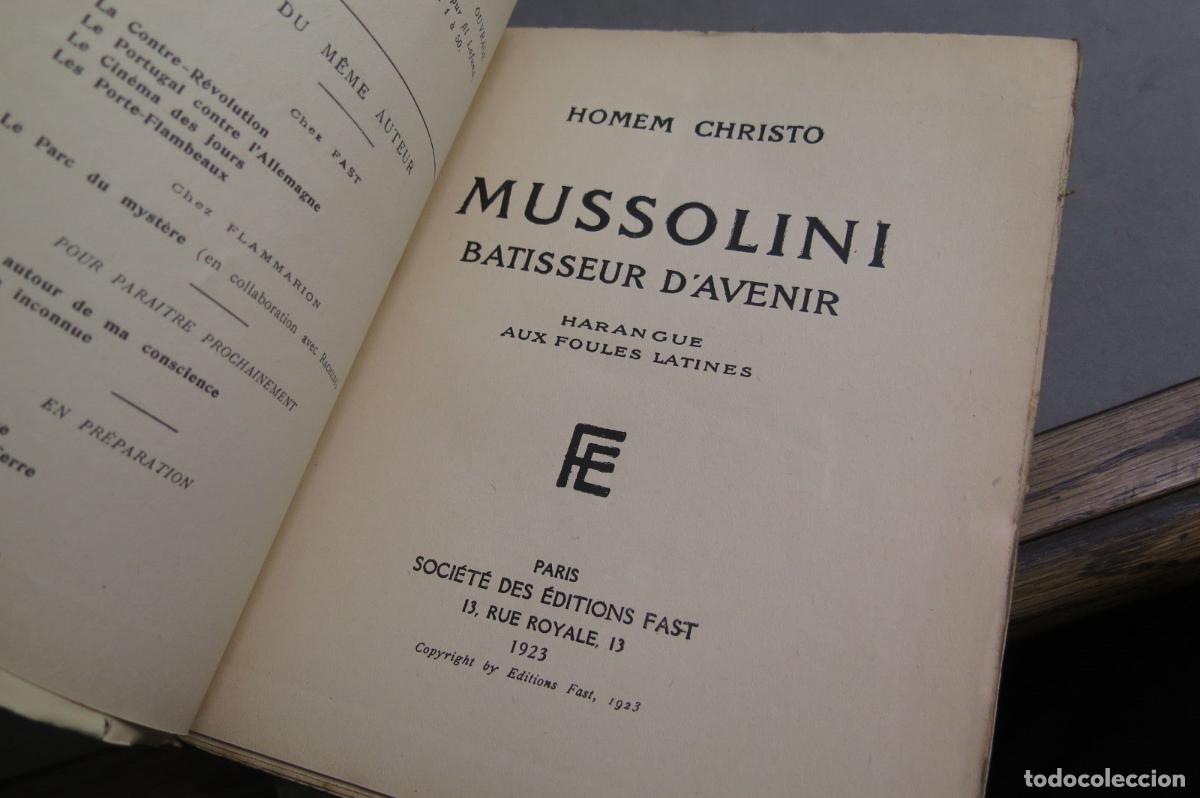 Libros antiguos: 1923. MUSSOLINI. CHRISTO - Foto 2