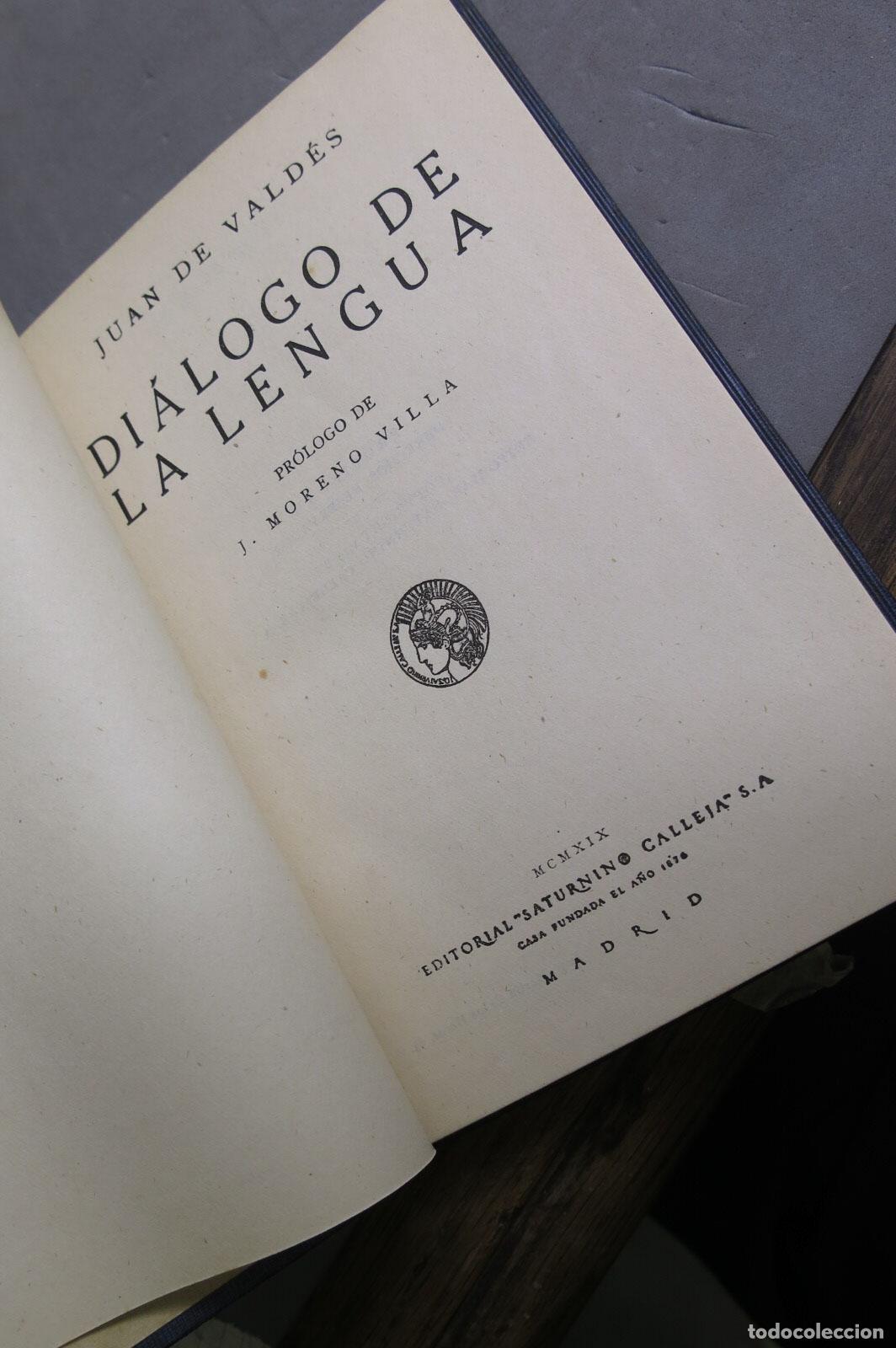 Libros antiguos: 1919. DIALOGO DE LA LENGUA. VALDES - Foto 2