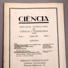 Libros antiguos: CIENCIA - REVISTA CATALANA DE CIENCIA I TECNOLOGIA - 1926 A 1931 - 42 NÚMEROS. Lote 402983984