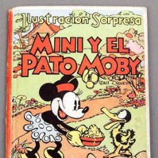 Libros antiguos: MINI Y EL PATO MOBY - POPUP - WALT DISNEY - ILUSTRACION SORPRESA - 1934. Lote 403016894