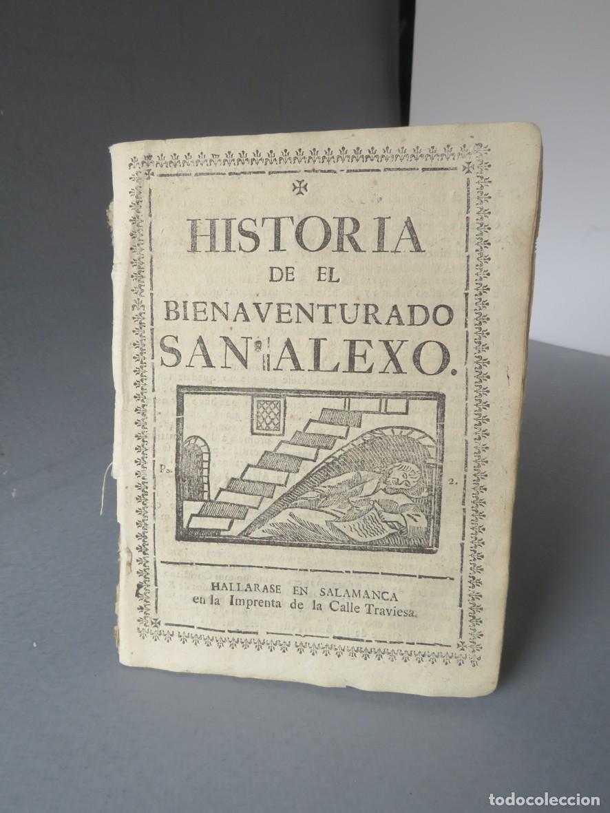 Livros antigos: HISTORIA DEL BIENAVENTURADO SAN ALEXO.