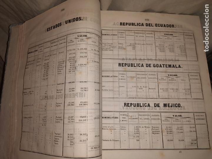 Libros antiguos: CUADRO GENERAL DEL COMERCIO ESTERIOR DE ESPA&Ntilde;A - A&Ntilde;OS 1849-1850 - EXCEPCIONAL. - Foto 8