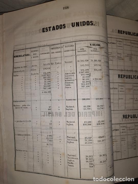 Libros antiguos: CUADRO GENERAL DEL COMERCIO ESTERIOR DE ESPA&Ntilde;A - A&Ntilde;OS 1849-1850 - EXCEPCIONAL. - Foto 9