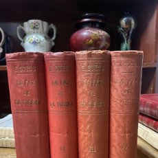 Libros antiguos: LA FAZ DE LA TIERRA- EDUARDO SUESS- 4 TOMOS (COMPLETA)- 1923-1925-1928-1930