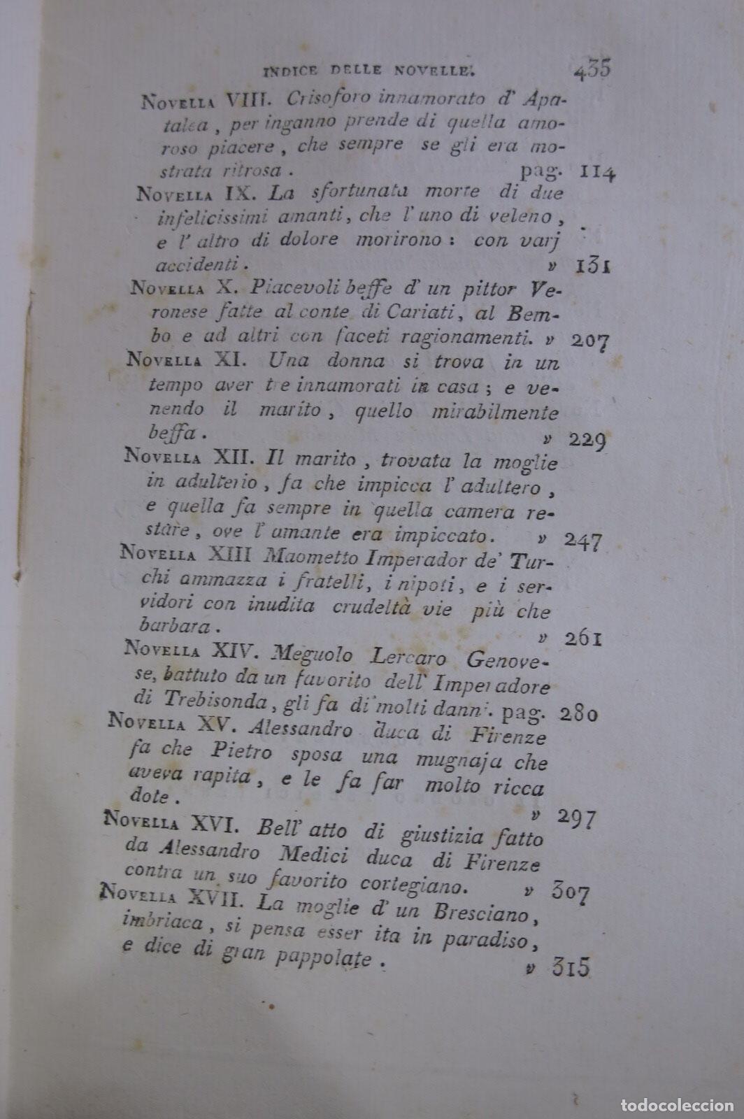 Libros antiguos: 1813. NOVELLE DE MATTEO BANDELLO. PARTE SECONDA. VOLUME QUARTO - Foto 4