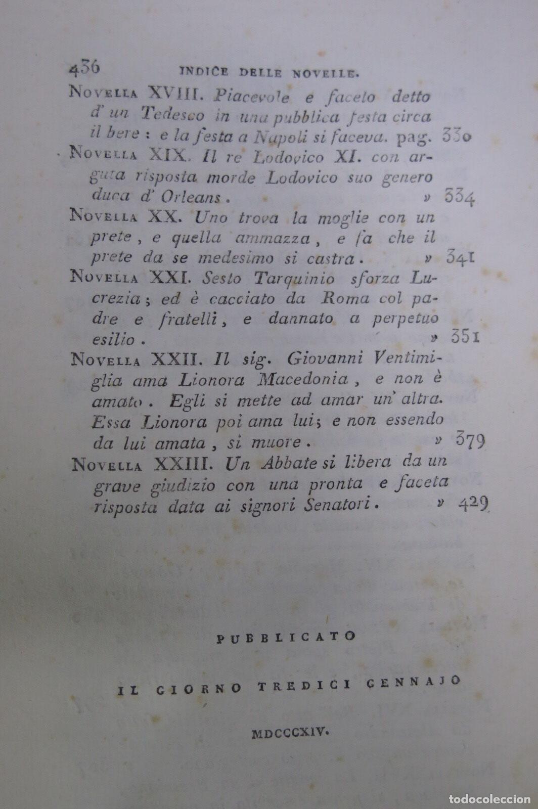 Libros antiguos: 1813. NOVELLE DE MATTEO BANDELLO. PARTE SECONDA. VOLUME QUARTO - Foto 5