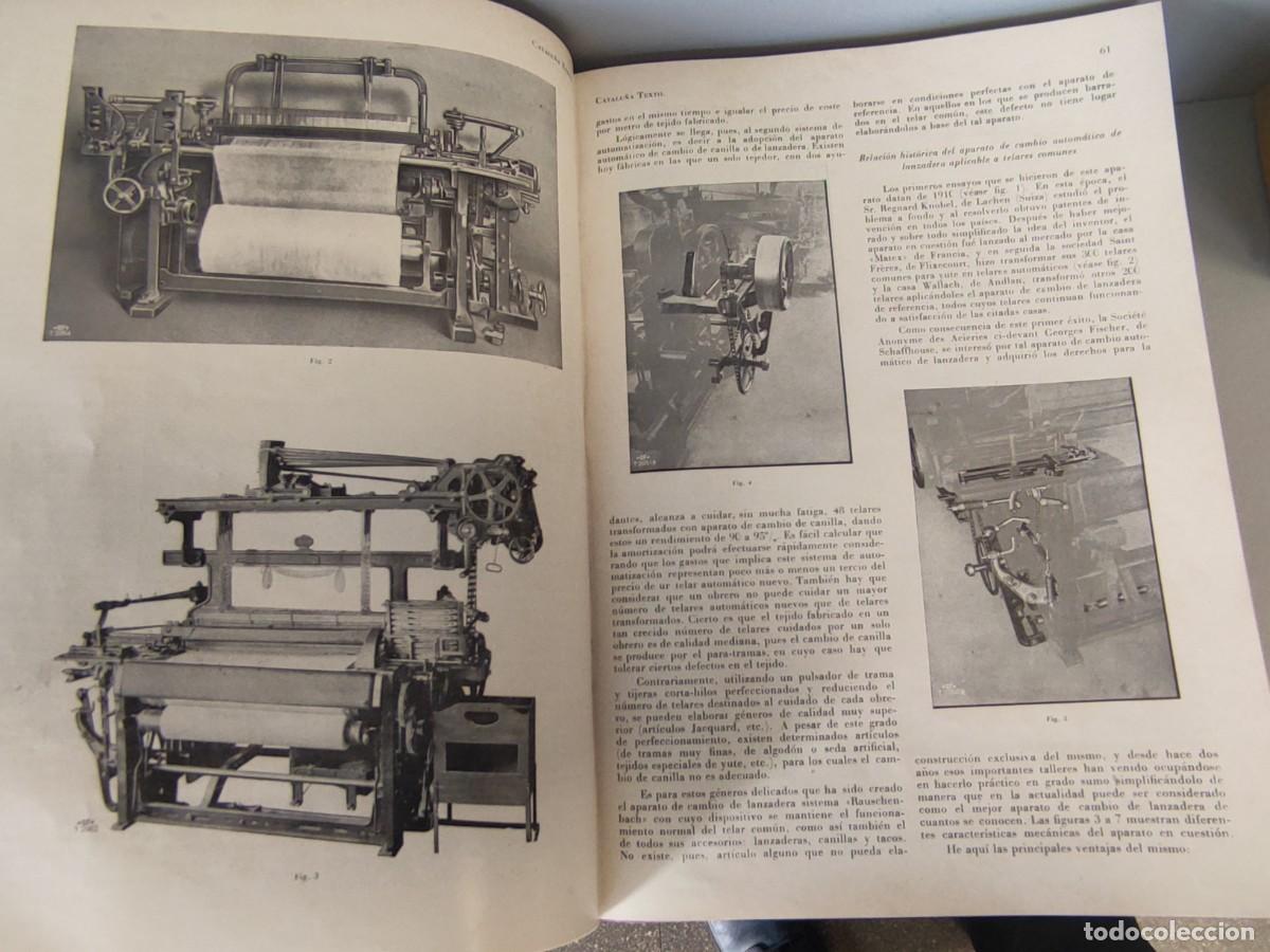 Libros antiguos: Tomo XXVII Catalu&ntilde;a textil , 1933 - Foto 4