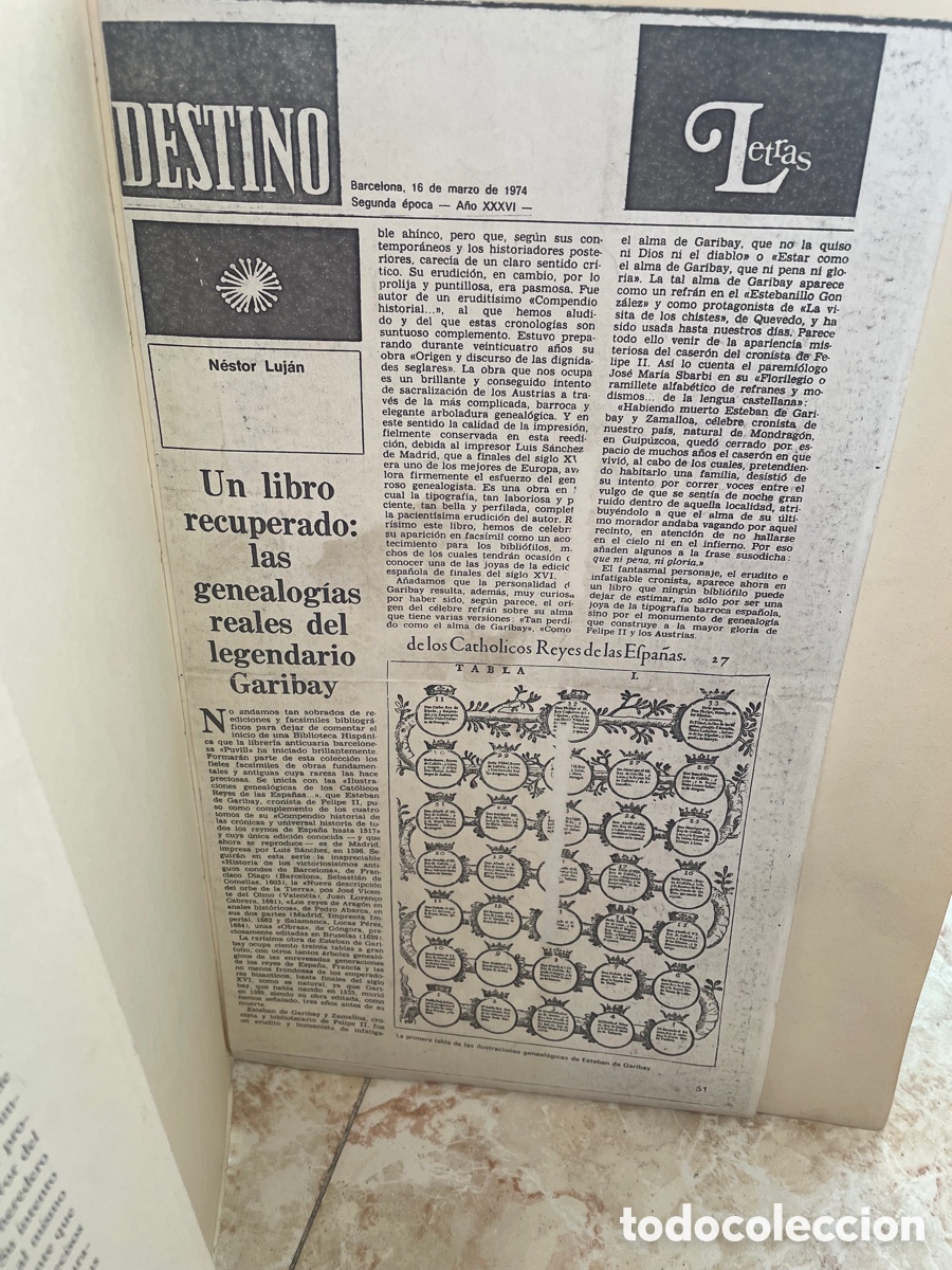 Libros antiguos: Genealog&iacute;as de los Cat&oacute;licos Reyes de las Espa&ntilde;as - Foto 6