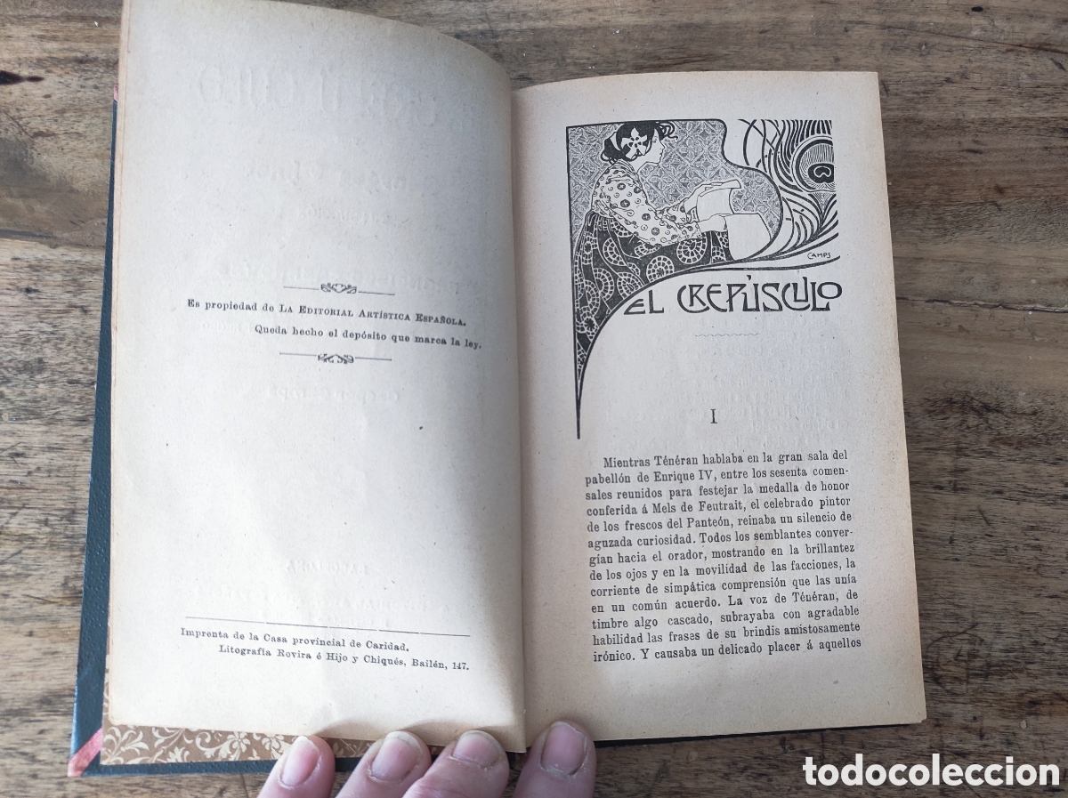 Libros antiguos: El Crep&uacute;sculo. GEORGES OHNET. 1901 - Foto 7