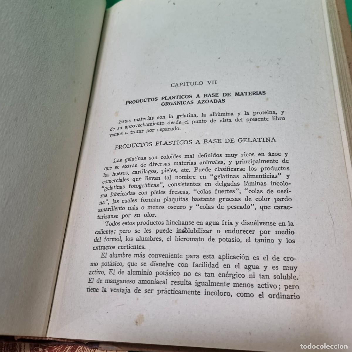 Libros antiguos: CONSERVADO LIBRO FABRICACION DEL CELULOIDE 1943 EDITORIAL OSSO BARCELONA - Foto 4