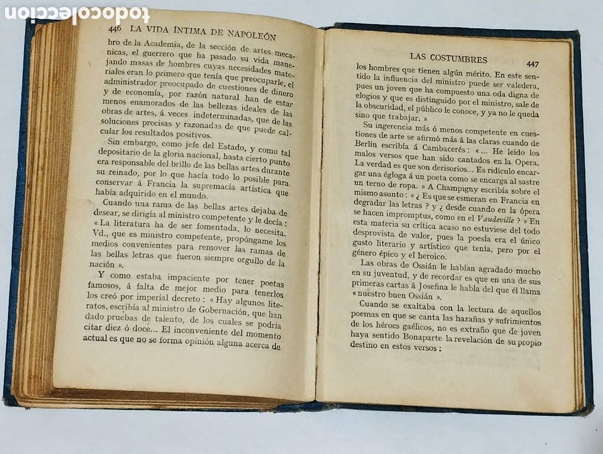 Libros antiguos: La vida &iacute;ntima de Napole&oacute;n &ndash; Arthur L&eacute;vy - Foto 8