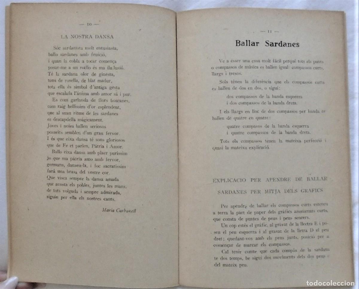 Libros antiguos: OPUSCLE PER APENDRE A BALLAR SARDANES. - Foto 6