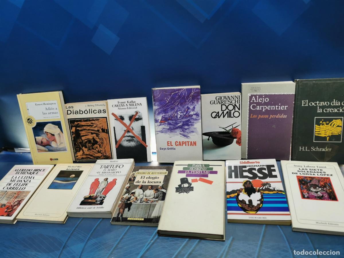 Libros antiguos: 14 novelas, libros y autores cl&aacute;sicos, KAFKA, HEMINGWAY, HESSE, CARPENTIER y mas