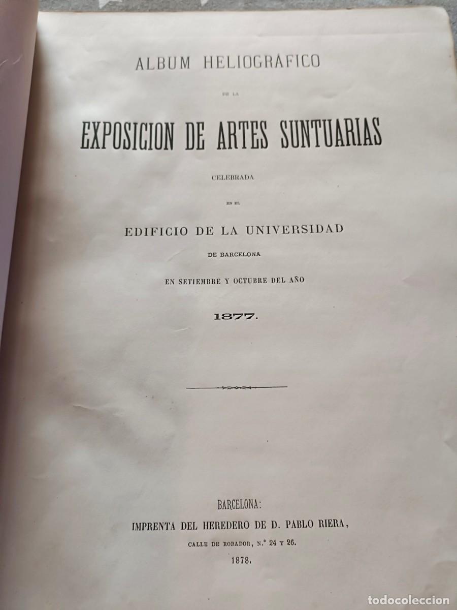 Libros antiguos: Libro exposici&oacute;n Artes Suntuarias Barcelona 1877 - Foto 7