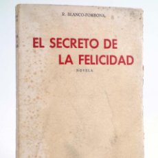Libros antiguos: EL SECRETO DE LA FELICIDAD. NOVELA (R. BLANCO FOMBONA) AMÉRICA, 1933. INTONSO