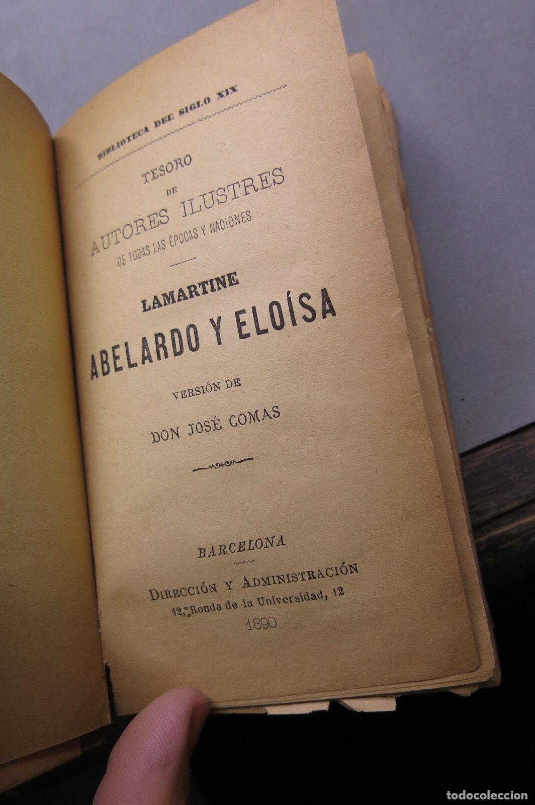 Libros antiguos: 1890. ABELARDO Y ELOISA. LAMARTINE - Foto 3