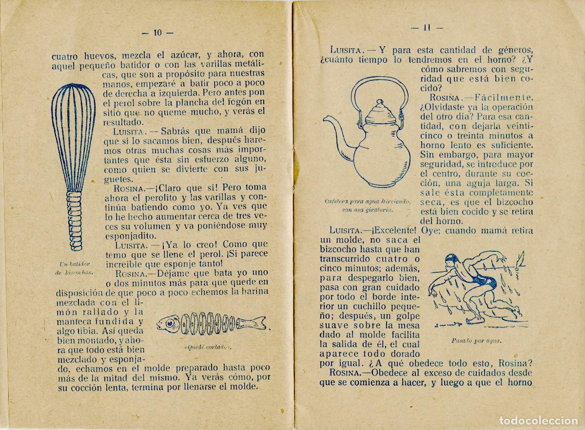 Libros antiguos: LIBRO &rdquo;LA COCINA INFANTIL&rdquo; - IGNACIO DOM&Eacute;NECH CON DIBUJOS DE JOAN JUNCEDA, 1920 - Foto 2