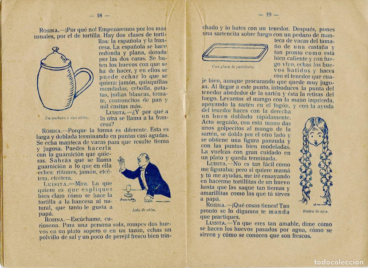Libros antiguos: LIBRO &rdquo;LA COCINA INFANTIL&rdquo; - IGNACIO DOM&Eacute;NECH CON DIBUJOS DE JOAN JUNCEDA, 1920 - Foto 3
