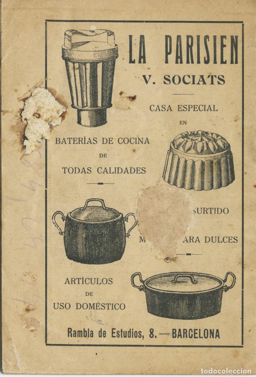 Libros antiguos: LIBRO &rdquo;LA COCINA INFANTIL&rdquo; - IGNACIO DOM&Eacute;NECH CON DIBUJOS DE JOAN JUNCEDA, 1920 - Foto 4
