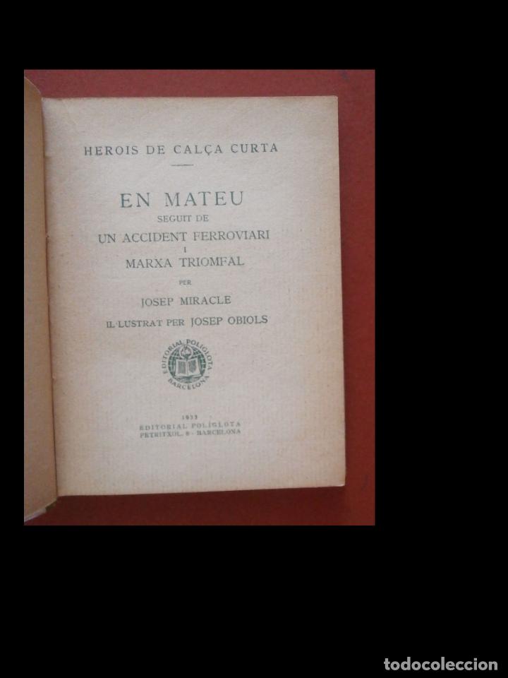 Libros antiguos: Herois de Cal&ccedil;a Curta. En Mateu. Josep Miracle - Foto 5
