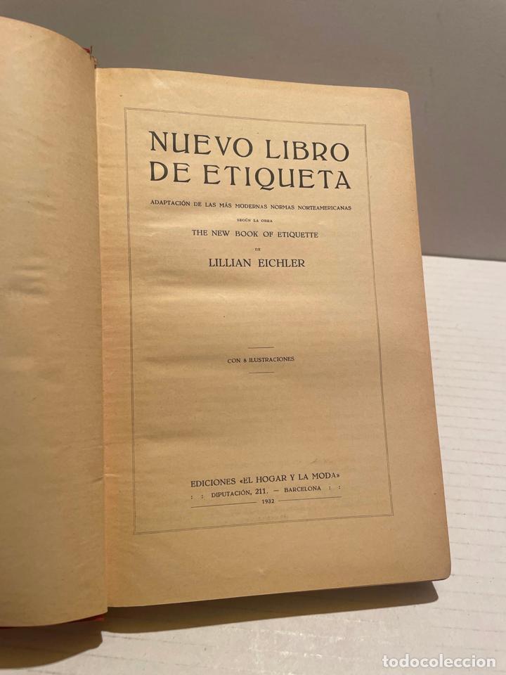 Libros antiguos: LIBRO VESTIR DE ETIQUETA A&Ntilde;O 1932 - Foto 3
