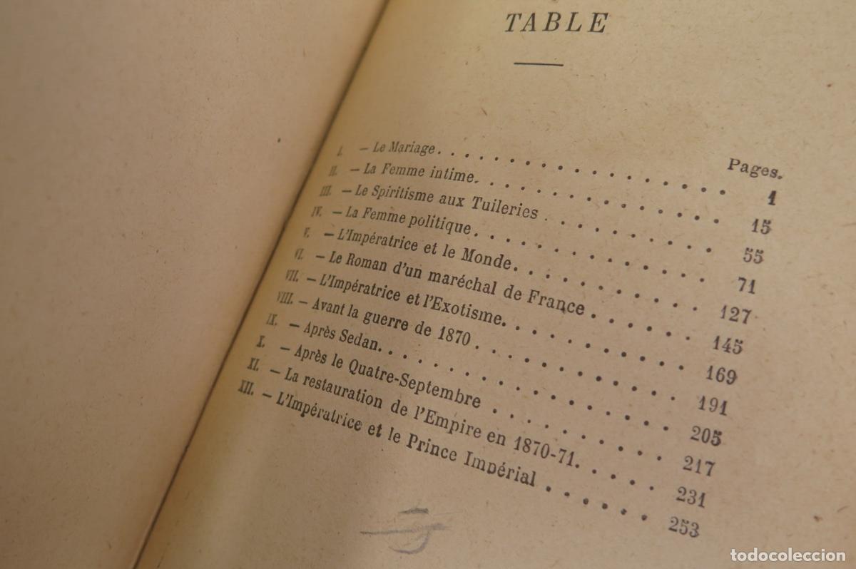 Libros antiguos: L&acute; IMP&Eacute;RATRICE EUG&Eacute;NIE. LANO - Foto 2