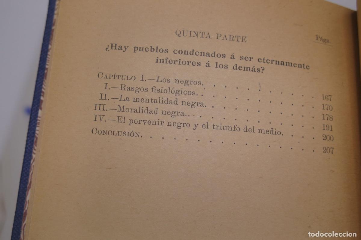 Libros antiguos: EL PREJUICIO DE LAS RAZAS. TOMO SEGUNDO. FINOT - Foto 3