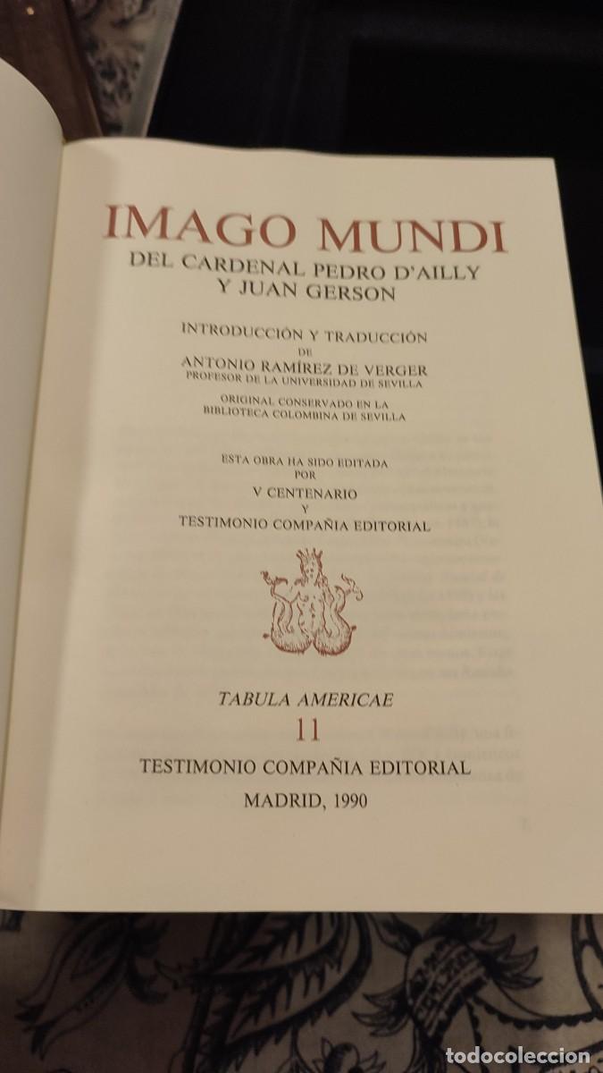 Libros antiguos: Facs&iacute;mil Imago Mundi Tabula Americae - Foto 8