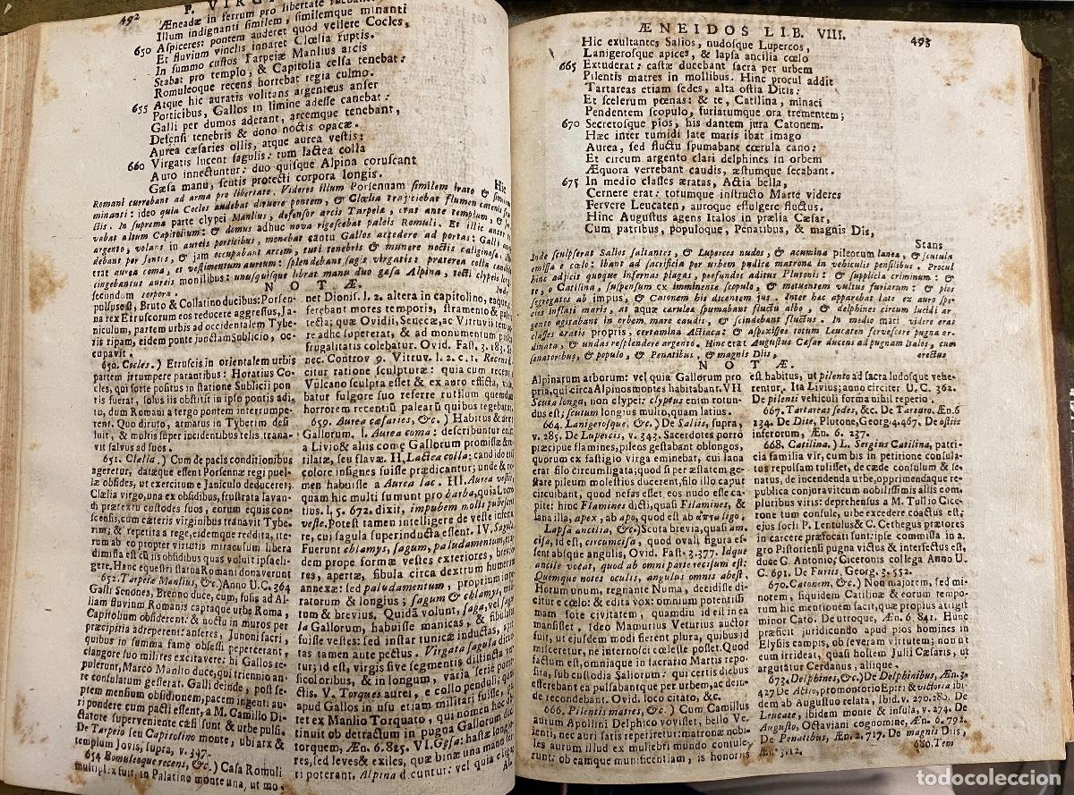 Libros antiguos: 1758 VIRGILIO OPERA - Foto 3