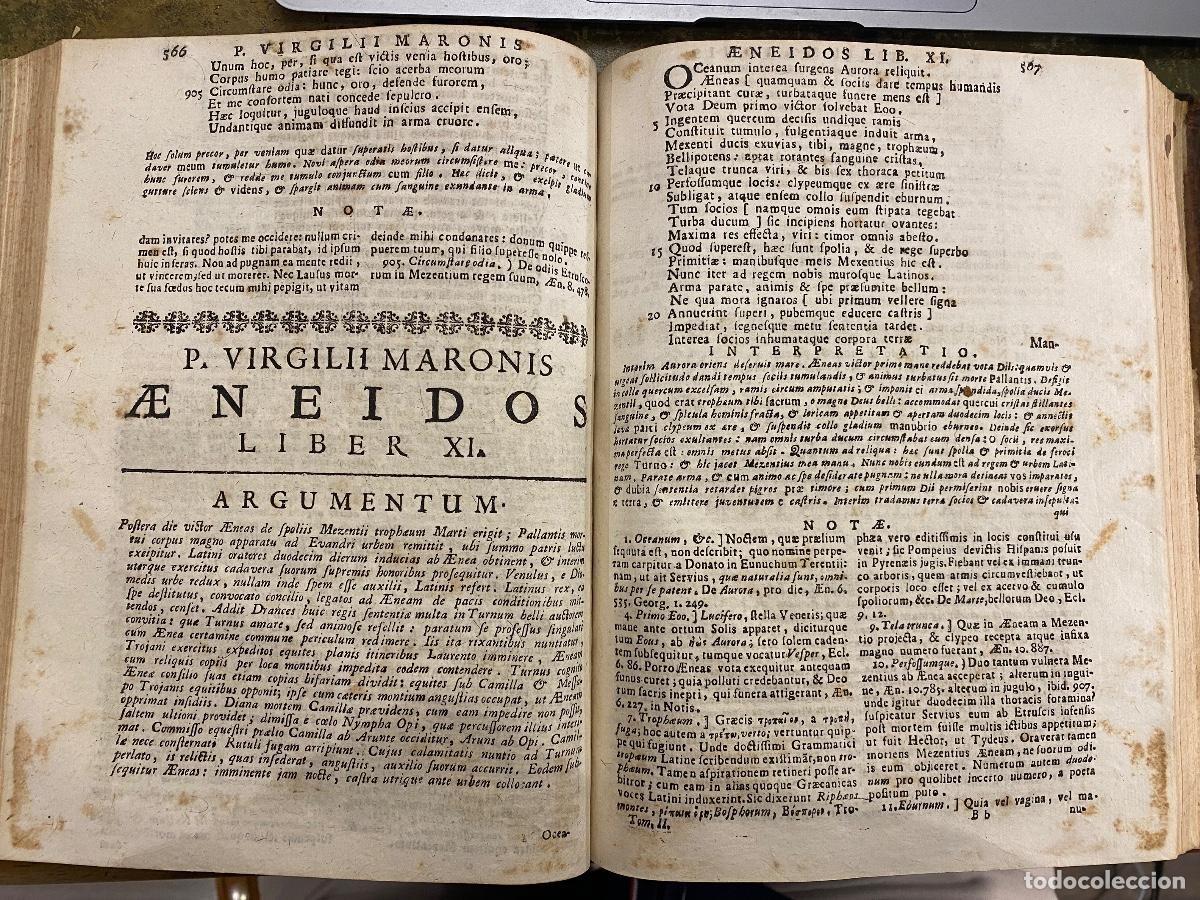 Libros antiguos: 1758 VIRGILIO OPERA - Foto 4