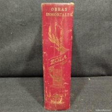Libros antiguos: OBRAS INMORTALES - ÉMILE ZOLA - LA TABERNA, NANÁ, LA TIERRA Y LA BESTIA HUMANA - 1962 / 17.802