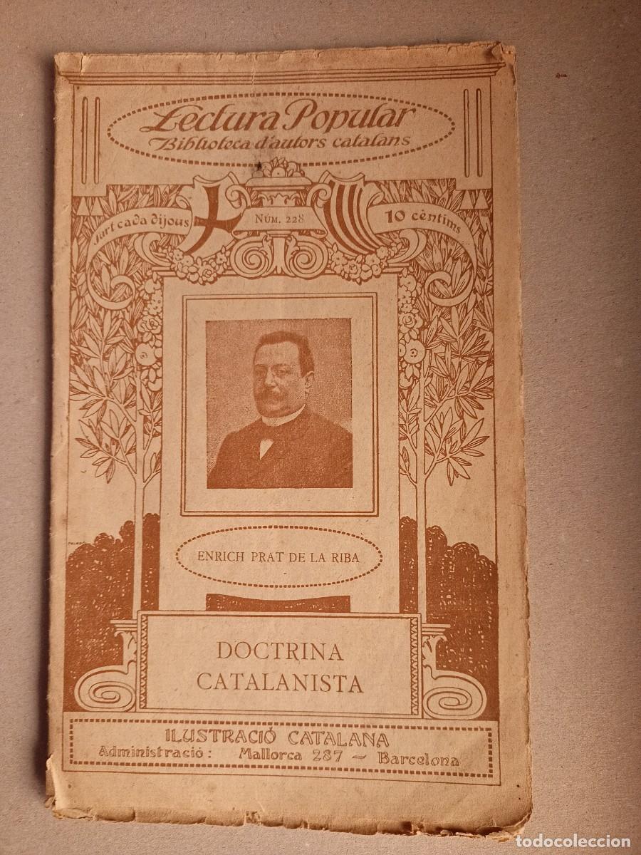 Antiquarische B&uuml;cher: LIBRILLO &rdquo;LECTURA POPULAR-BIBL.D'AUTORS CATALANS&rdquo; D'ENRICH PRAT DE LA RIBA