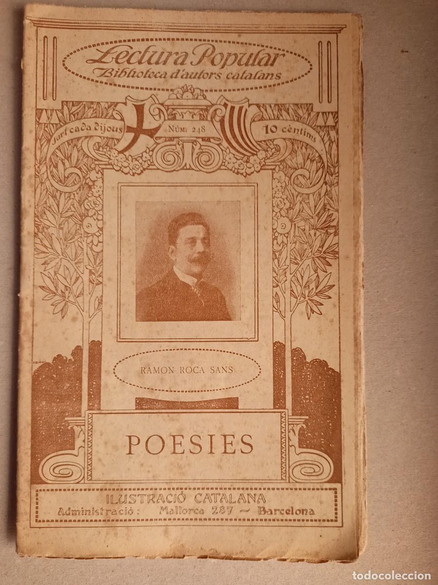Antiquarische B&uuml;cher: LIBRILLO &rdquo;LECTURA POPULAR-BIBL.D'AUTORS CATALANS&rdquo; POESIES DE RAMON ROCA SANS N&ordm; 248