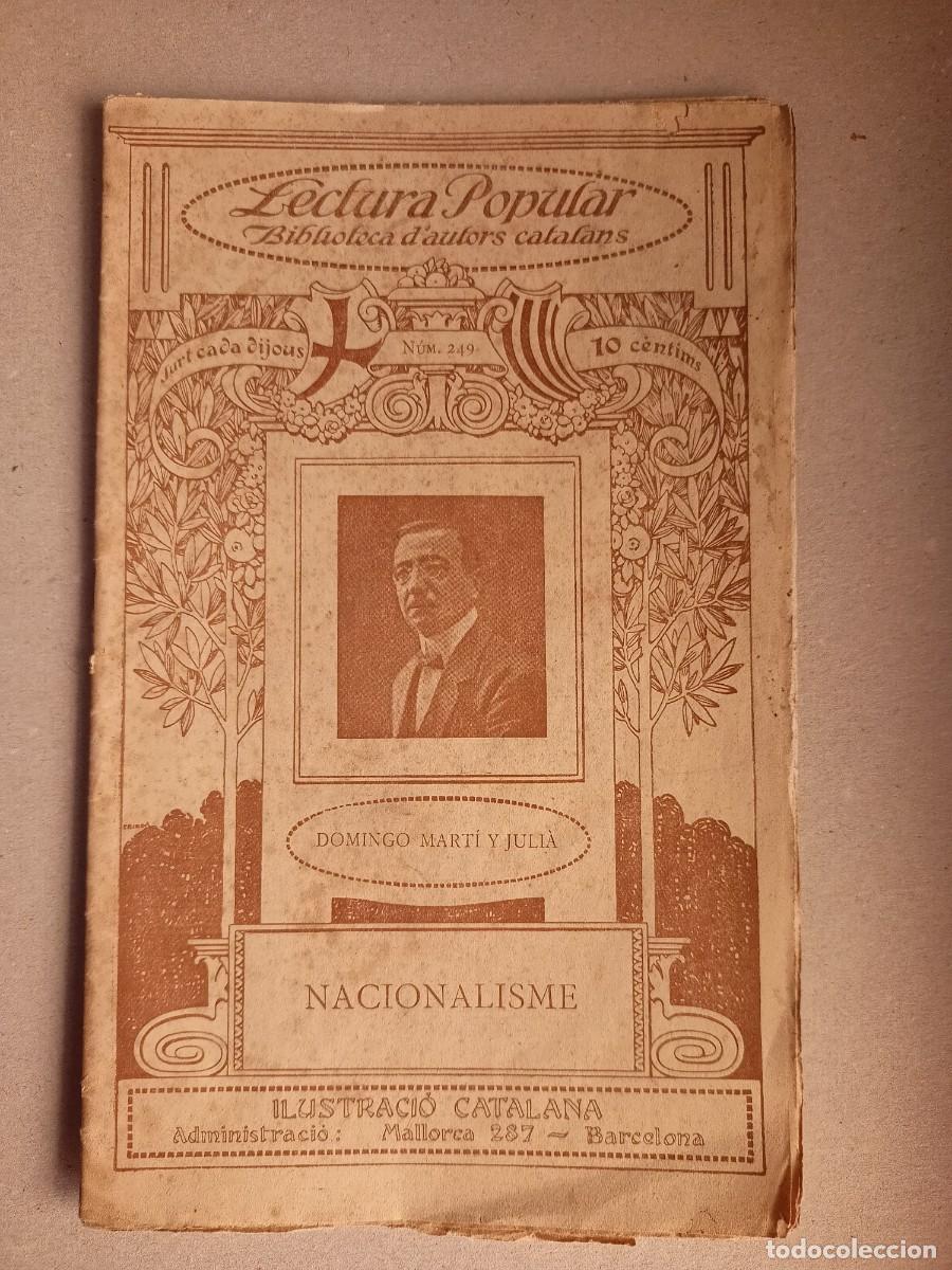 Antiquarische B&uuml;cher: LIBRILLO &rdquo;LECTURA POPULAR-BIBL.D'AUTORS CATALANS&rdquo; DE DOMINGO MARTI Y JULI&Agrave;- N&ordm; 249