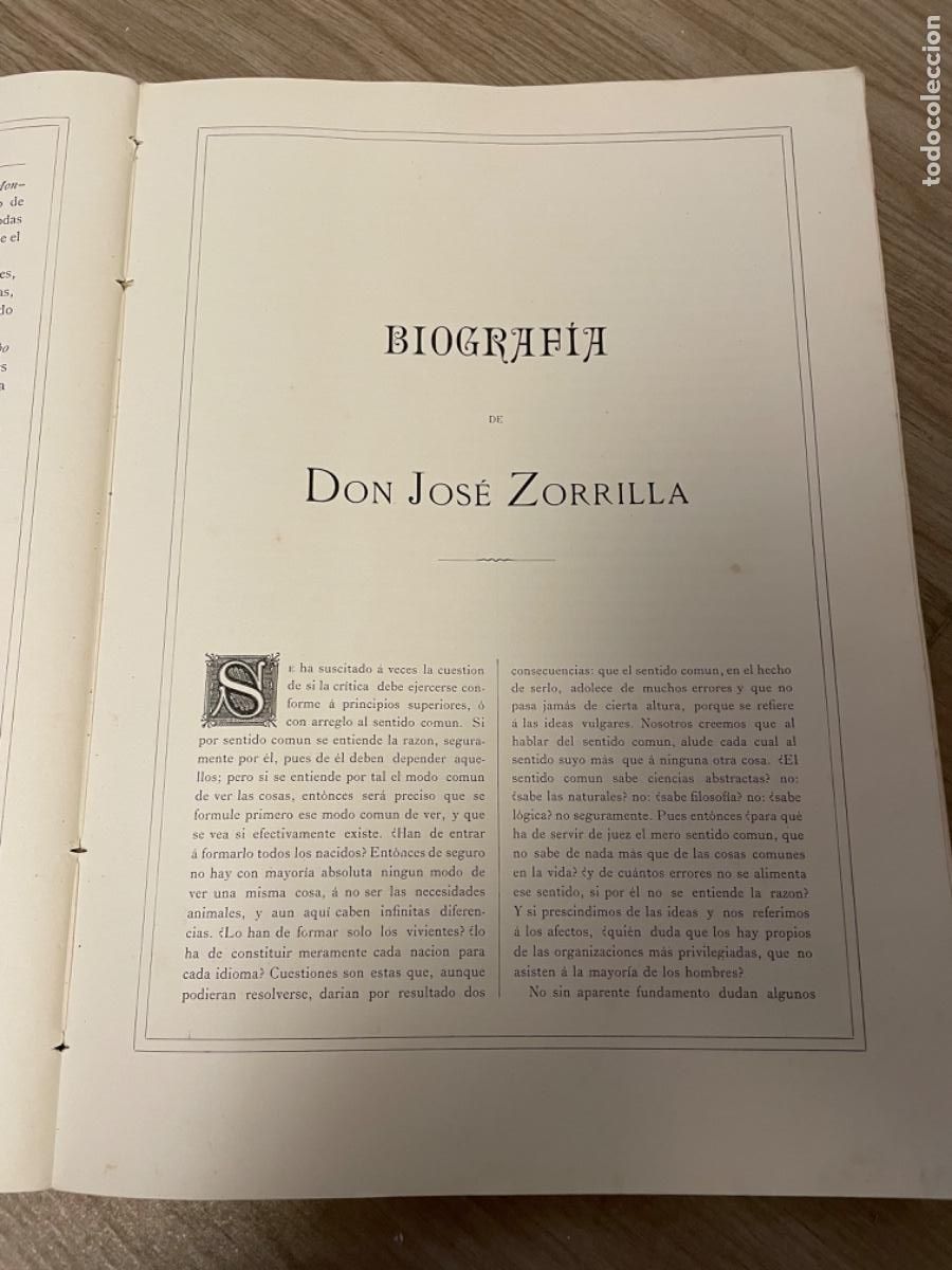 Libros antiguos: TOMO I DE LAS OBRAS COMPLETAS DE ZORRILLA. 1884 - Foto 7