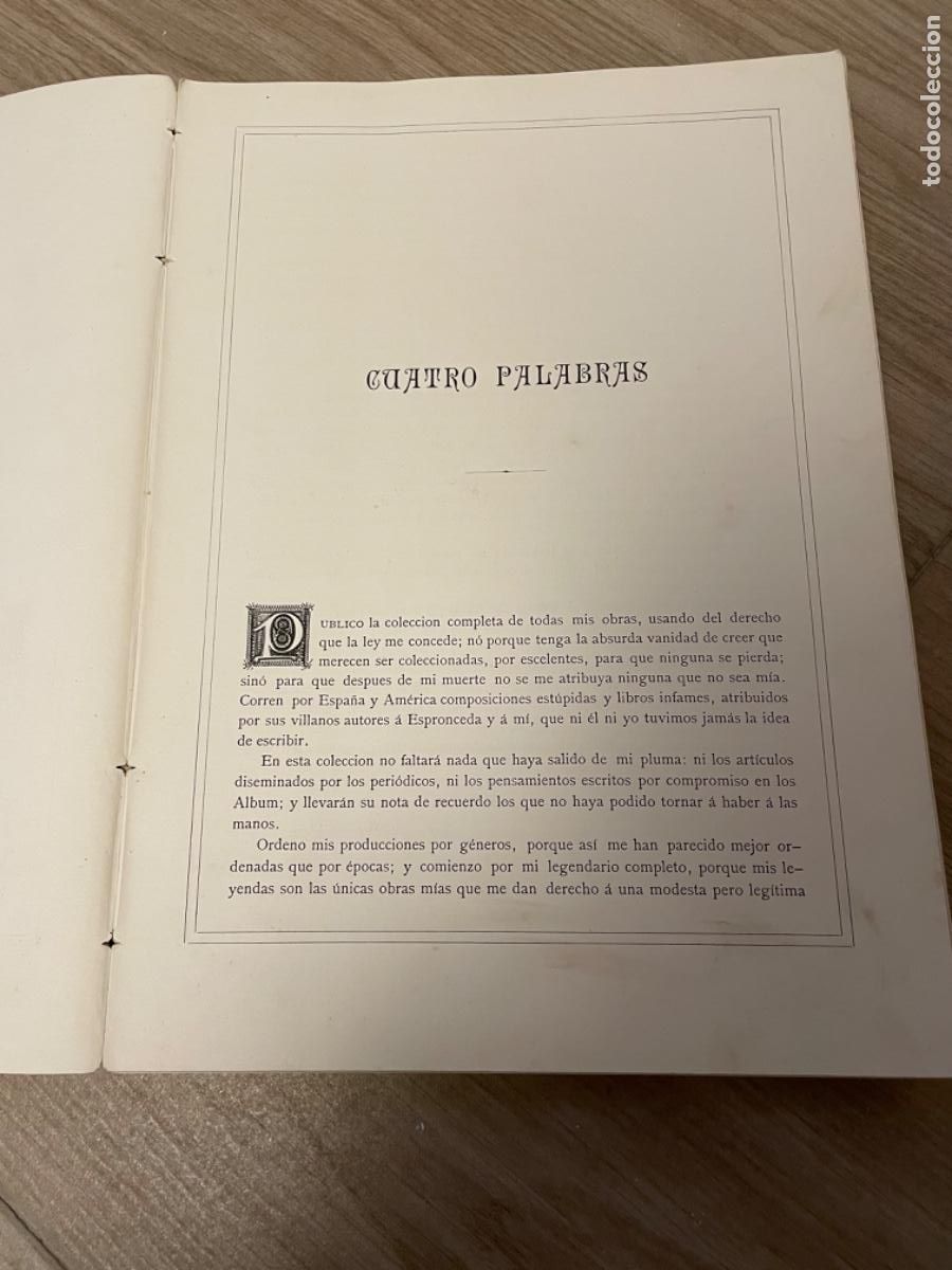 Libros antiguos: TOMO I DE LAS OBRAS COMPLETAS DE ZORRILLA. 1884 - Foto 8